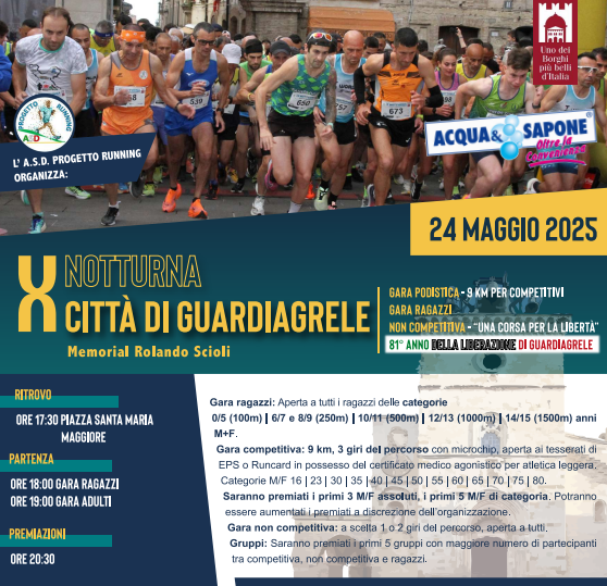 X Notturna di Guardiagrele: Il punto della situazione a un mese dalla partenza.